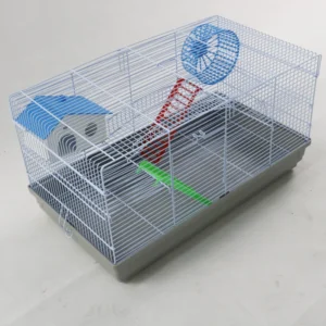Small Metal Dog Cage for Hamsters 58cm Base 32m Height Transparent with Solid Simple Design Boxed