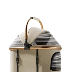 Small Pet Cat Stroller Dog Carrier for Outings Detachable Foldable Multifunctional Factory Direct Sales