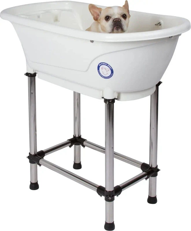 Small Pet Dog Cat Washing Shower Grooming Portable Plastic Mini Bath Tub Basin