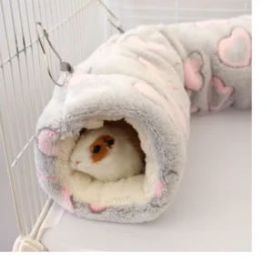 Small Pet House Hamster Tunnel Guinea Pig Plush Sleeping Bag Nest Petaurus Breviceps Bed Pet Supplies