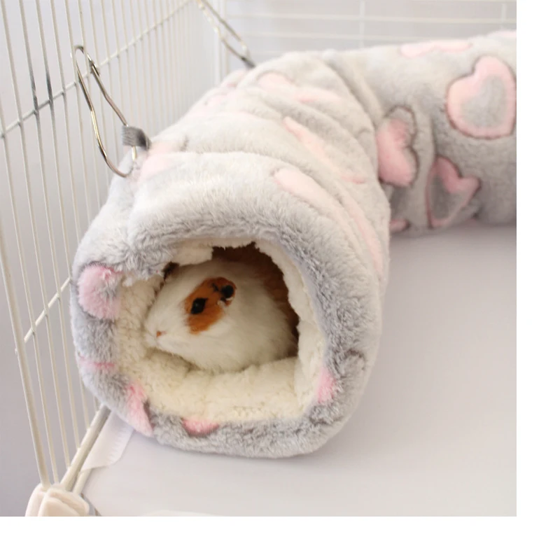 Small Pet House Hamster Tunnel Guinea Pig Plush Sleeping Bag Nest Petaurus Breviceps Bed Pet Supplies