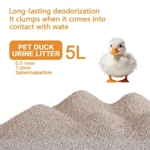 Small Pet Natural Mineral Litter Biodegradable Eco Friendly Highly Adsorbent 99% Dust Free Low Dust 5L Package