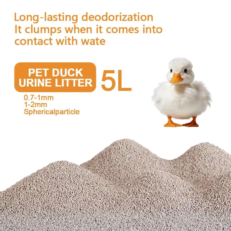 Small Pet Natural Mineral Litter Biodegradable Eco Friendly Highly Adsorbent 99% Dust Free Low Dust 5L Package