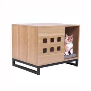 Small Pet Nest Bedding New Design Washable Wooden Indoor Furniture Sustainable Dog Cat House