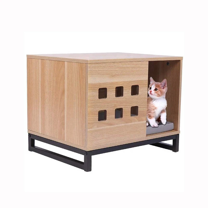 Small Pet Nest Bedding New Design Washable Wooden Indoor Furniture Sustainable Dog Cat House