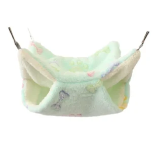 Small Pet Sugar Glider Double Layer Warm Flower Branch Hammock Autumn Winter Sleeping Bag Solid for Squirrel Mouse Fleece