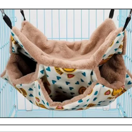 Small Pet Supplies Cute Plush Cotton Hamster Hammock Animal Guinea Pig Ferret Nest Pet Cage House