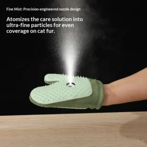 Small Rubber Pet Grooming Glove for Cats & Dogs Hair Removal Massage & Spray Features Pet Grooming Supplies