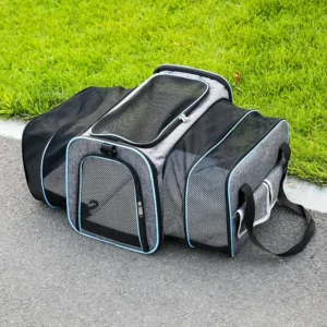 Small Size Expandable Pet Dog Carrier with Wheels Carry Travel Pet Carrier Stroller Style Backpacks Outdoor Pet Bag