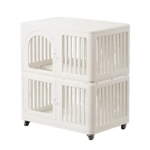Small Transparent Thickened HDPE Cat Dog Cage Indoor Pet Villa for Cats and Dogs All Seasons Use