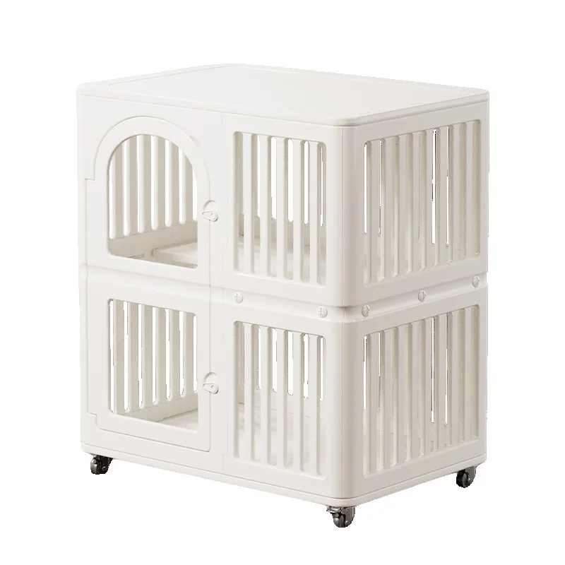 Small Transparent Thickened HDPE Cat Dog Cage Indoor Pet Villa for Cats and Dogs All Seasons Use