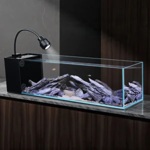 Small Ultra White Glass Landscaping Aquarium Various Sizes Stream Fish Tank for Ornamental