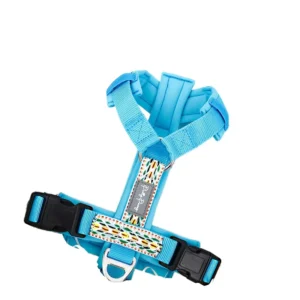 Small to Medium Sized Dog Harness Fashion Print Breathable Waterproof Explosion Proof Pet Vest Padded Collar Dog Walking Leash