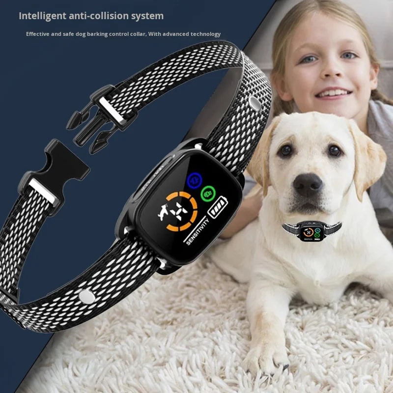Smart Anti Barking Device Color Screen Model Automatic Dog Training Collar Plastic