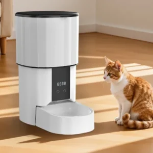 Smart Automatic Pet Feeder with Timer Portion Control Remote Snack Dispensing 304 Stainless Steel Bowl for Cats and Dogs
