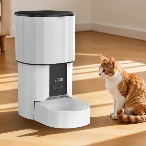 Smart Automatic Pet Feeder with Timer Portion Control Remote Snack Dispensing 304 Stainless Steel Bowl for Cats and Dogs