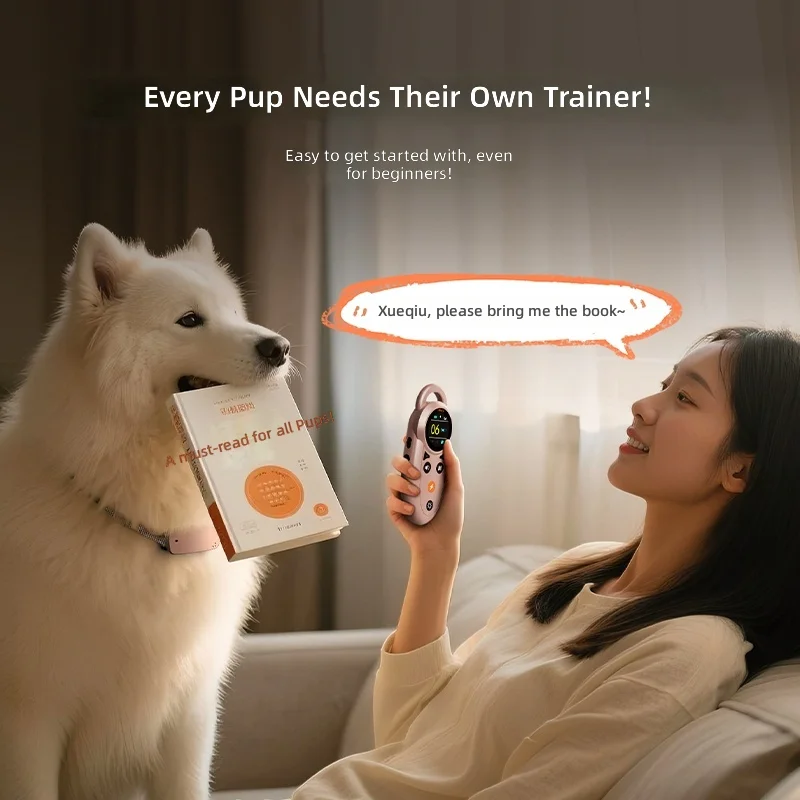 Smart Dog Training Collar Remote Electric Shock Vibration Sound Light Modes Waterproof Rechargeable Small Medium Large Dogs