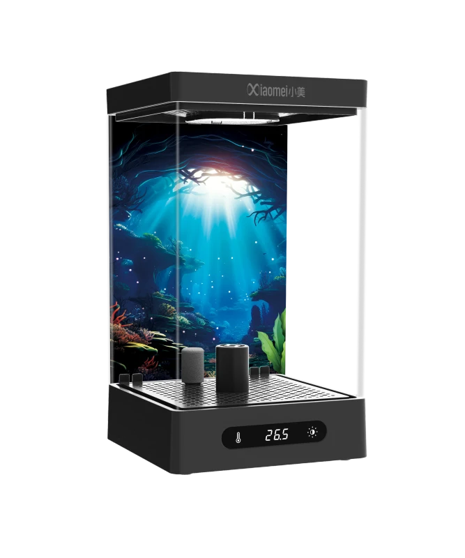 Smart Eco Desktop Office Mini Landscape Fish Tank Portable Aquarium and Accessories