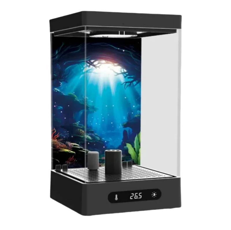 Smart Eco Desktop Office Mini Landscape Fish Tank Portable Aquarium and Accessories