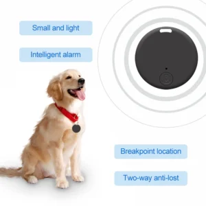Smart GPS Anti-Lost Pet Tracker BLE 5.0 Air Tag Locator Mini Key Finder for Dogs Pets with Alarm
