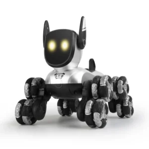 Smart Interactive Robot Dog Toy Talking Robotic Pet with Facial Expression Lights Voice Control & Touch Sensor