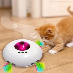 Smart Interactive Siamese Motion Activated Pet Toy Portable Plastic Indoor Remote Car for Dogs and Cats Cat Teasing Toy