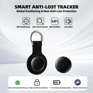 Smart Mini GPS Pet Tracker Air Tag with Silicone Case Bluetooth & IPX 6 Waterproof for Dogs Cats Wallet & Luggage Locator