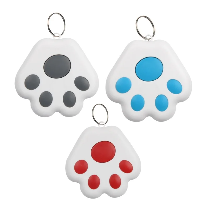Smart Mini Paw Shaped Anti Lost GPS Pet Tracker >20 Hours Battery Life Waterproof IP67 Plastic Collar for Cats Dogs IOS Android