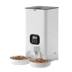 Smart OEM ODM 4L 6L Double Bowls Pet Feeder with APP Control Timed Feeding Moisture Proof Design for Busy Pet Owners