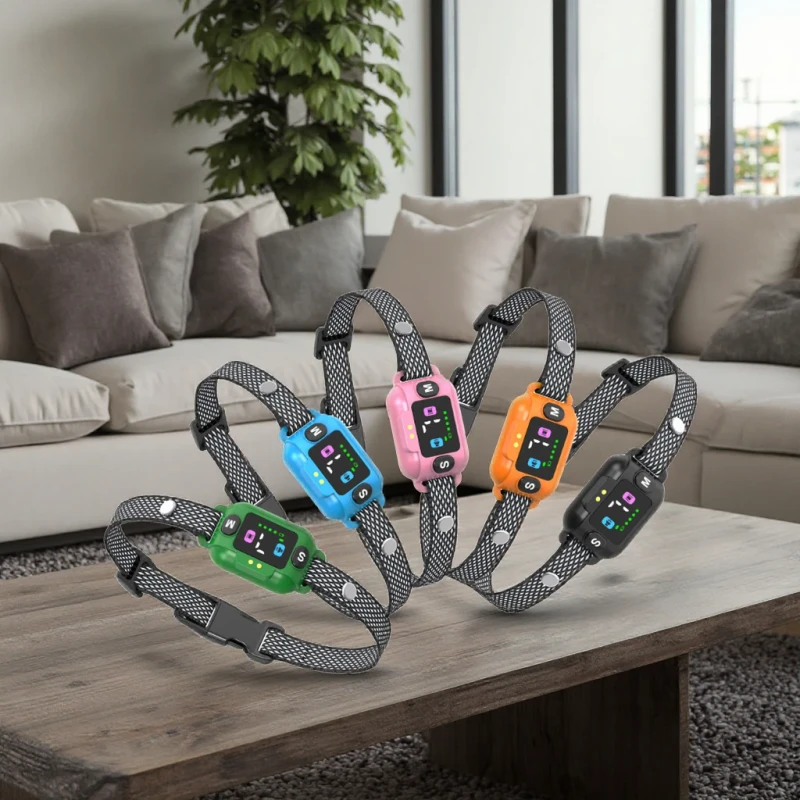 Smart Pet Bark Control Device with Rechargeable Anti Dog Feature Color Screen to Prevent Misunderstandings Made Durable Plastic