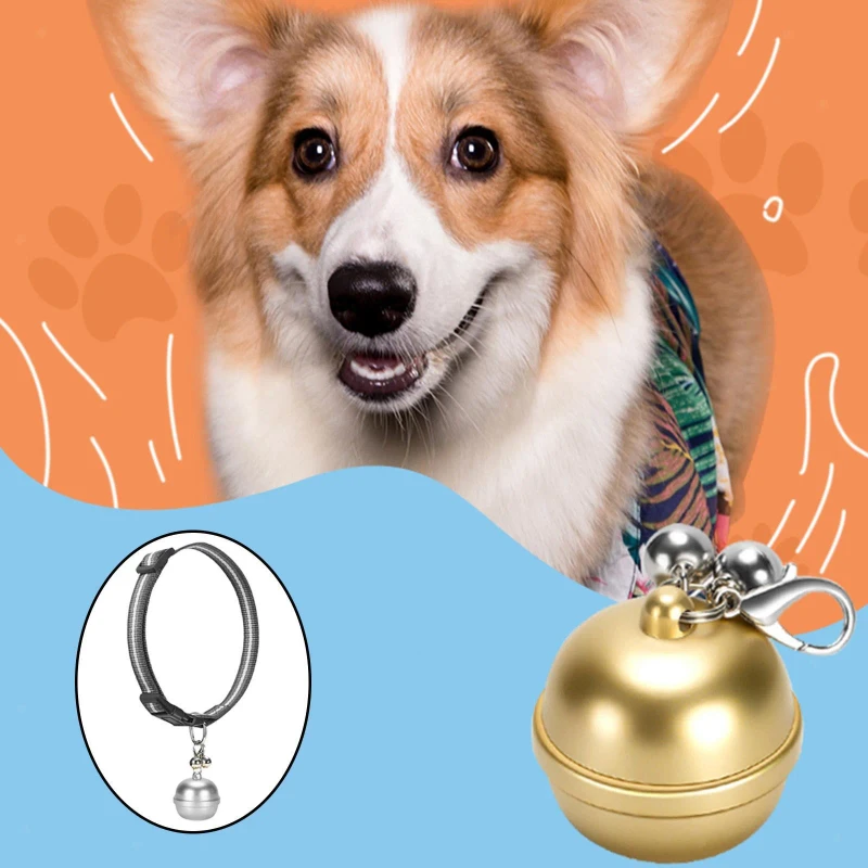 Smart Pet Bell GPS Locator Waterproof Anti-Lost Device for Dogs Cats Metal Portable Pet Tracker