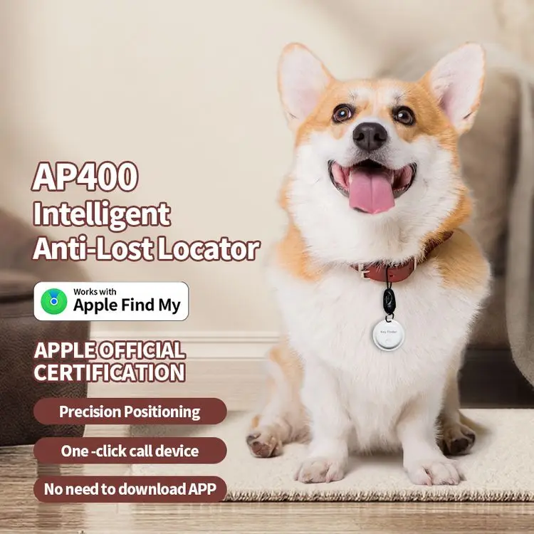 Smart Pet GPS Tracker Real Time Tracking Long Battery Life for Small Animals Find My Device App Locator for Wallet Backpack Keys
