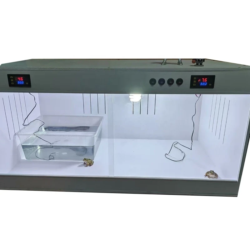 Smart Reptile Terrarium PVC with Digital Thermostat and Timer Automated Habitat for Herpetoculture
