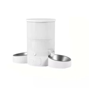 Smart WiFi Controlled 3L Large Capacity White Double Bowl Automatic Pet Feeder Bowl Plastic Charge 2 in 1 for Cats Dogs Home Use