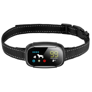 SmartPet New Color Screen Bark Control Adjustable Intelligent Automatic Electric Shock Collar for Dogs