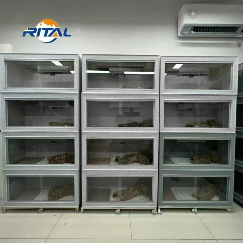 Snake Display Case Reptile Feeding Tank PVC Reptile Enclosure for Snake Lizard