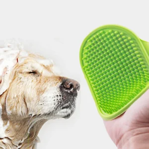 Soft Comfortable Pet Bath Massage Brush for Puppy Dog and Cat Grooming