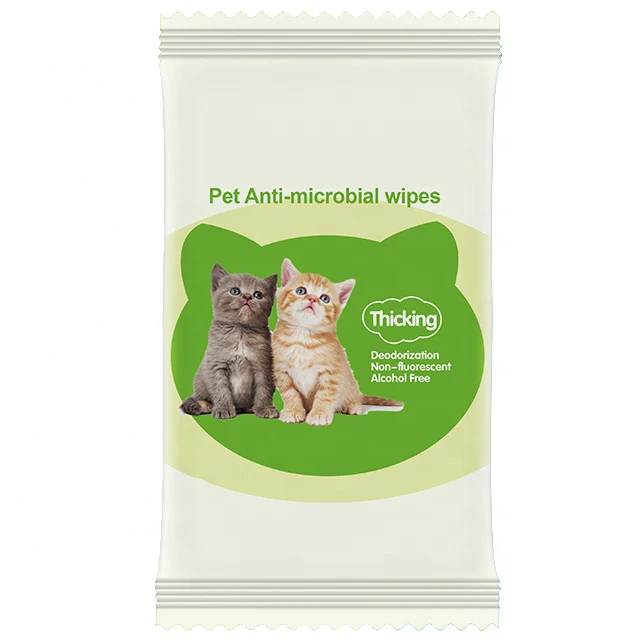 Soft Deodorizing Hygienic Wet Wipes for Dogs and Pets Cleaning Daily Use Products for Home 10 Sheets Shanghai OEM