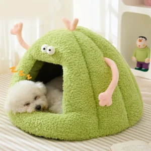 Soft Plush Cloth Solid Rectangle Cat Nest & Portable Cave Bed for Cats & Small Dogs Durable Breathable All Seasons
