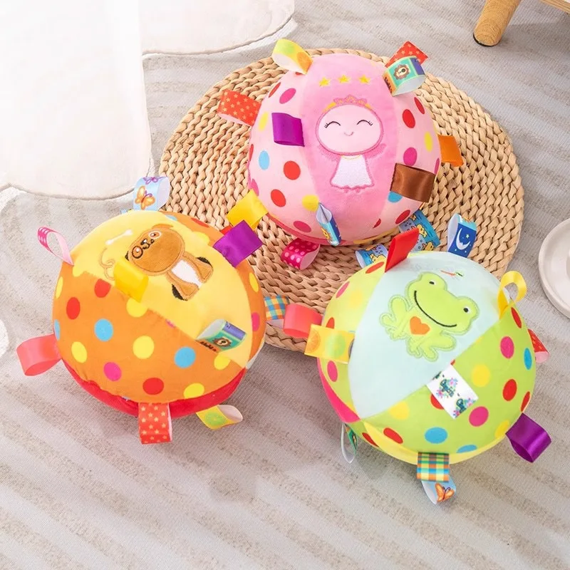 Soft Polyester With PP Cotton Plush Dog Toy Balls Pet Chew Toys For Pet Shop