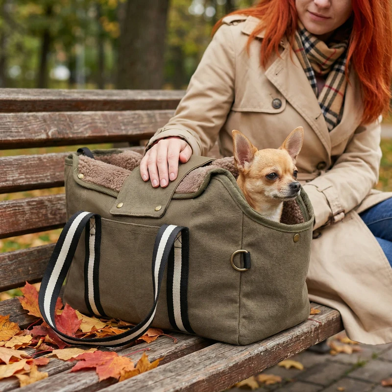 Soft Sided Adjustable Lightweight Waterproof Foldable Washable Comfortable Pet Travel Carrier for Big Cats & Small Dogs