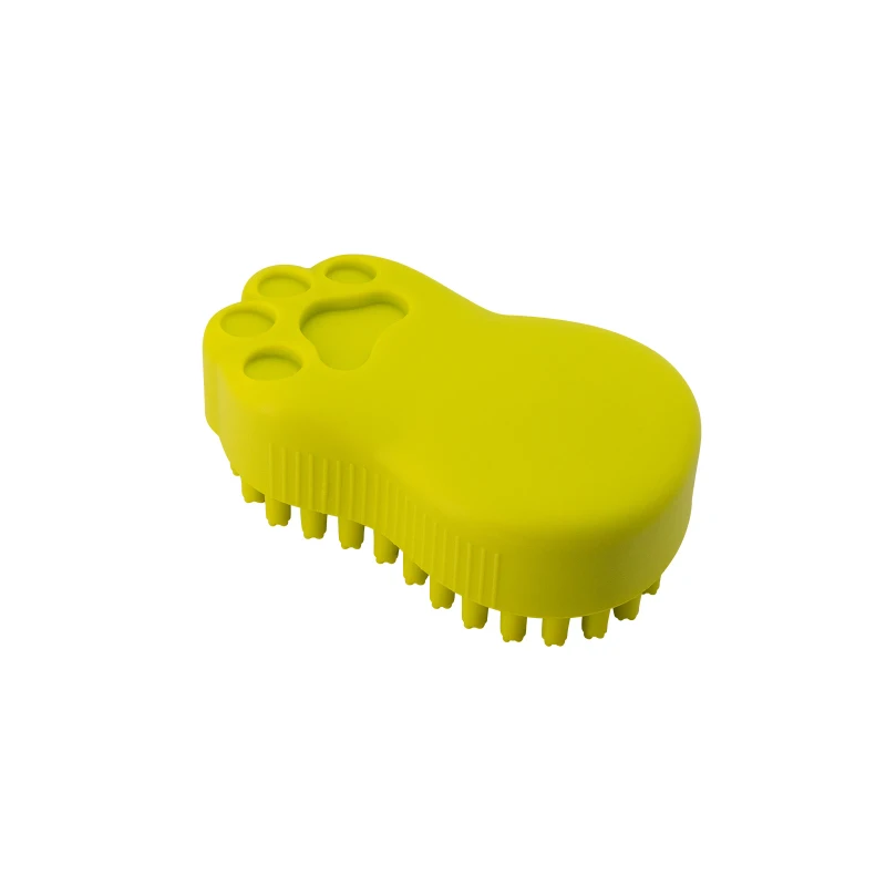 Soft Silicone Dog Bath Brush Pet Massage Hair Removal Combs Shampoo Dispenser Gloves Outdoor Grooming Cats