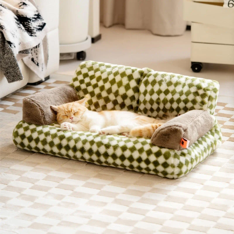 Soft Washable Memory Foam Pet Beds Large for Cats and Dogs