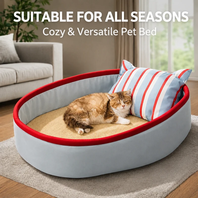 Soft and Fluffy Pet Bed warm and Slip resistant Suitable for Small to Medium sized Dogs and Cats a Pet Bed That Promotes Sleep