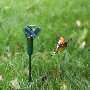 Solar Simulation Bird Crafts Feather Bird Ornament for Shopping Mall Lawn Durable Plastic Horticultural Decoration for Outdoor