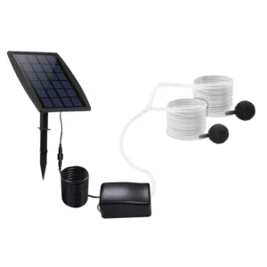 Solar Water Submersible Pump Kit Eco Friendly Plastic Oxygen Fountain Pump with Aquarium Oxygen Pipe and Bubble Stone