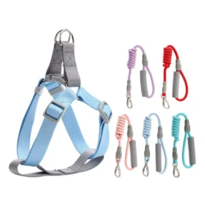 Solid Fashion Trending Dog Pet Harness Leash