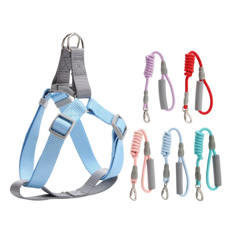 Solid Fashion Trending Dog Pet Harness Leash
