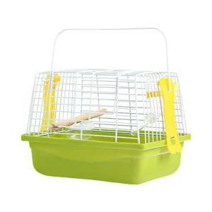 Solid Generic Outdoor Portable Travel Bird Carrier Quality Plastic Supplies for Lovebirds Medium Parrots Parakeets Cockatiels