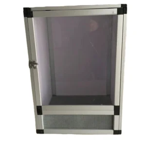 Solid Metal Eco-Friendly Portable Pet Cage & House with Plastic Tray and Tool Free Installation for Reptiles